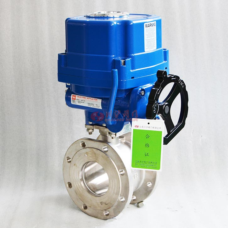 電動(dòng)防爆對夾球閥