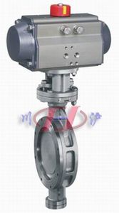 氣動開關蝶閥 (對夾式)