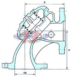 100A角式水位控制閥 (結構圖)